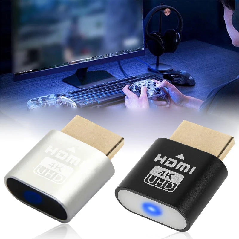 4K HDMI Dummy Plug - Virtual Monitor Display Emulator