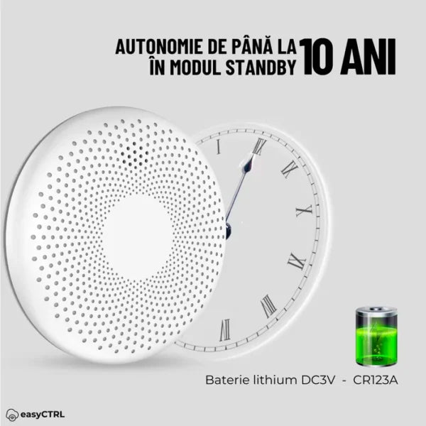 Détecteur intelligent de fumée et de monoxyde de carbone 2 en 1, WiFI, application