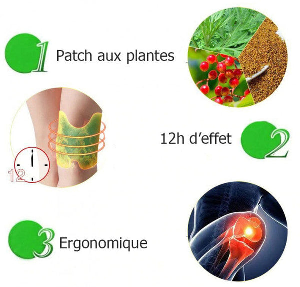 Paquet de Patchs Naturels Anti-douleur